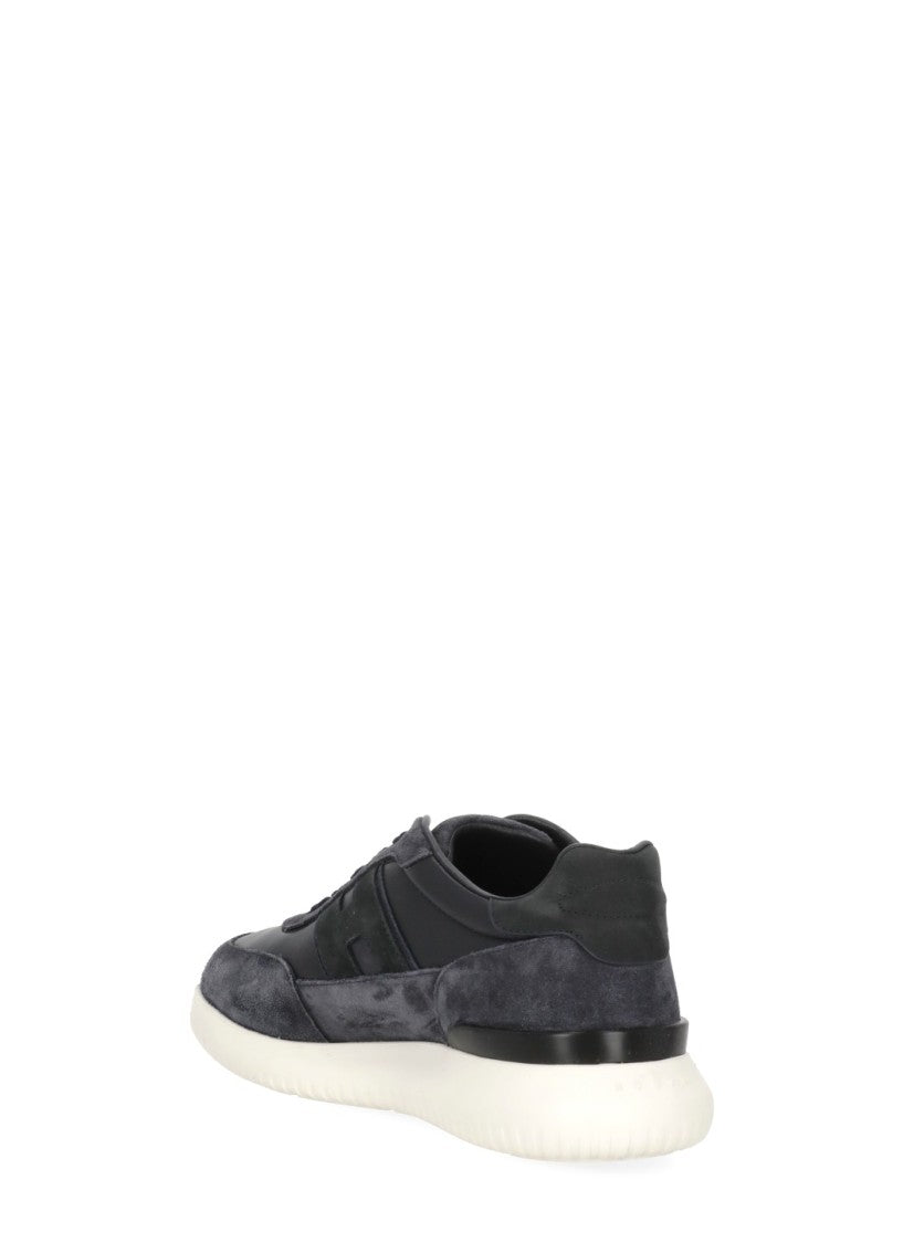 Hogan Blue Suede Low-Top Sneakers