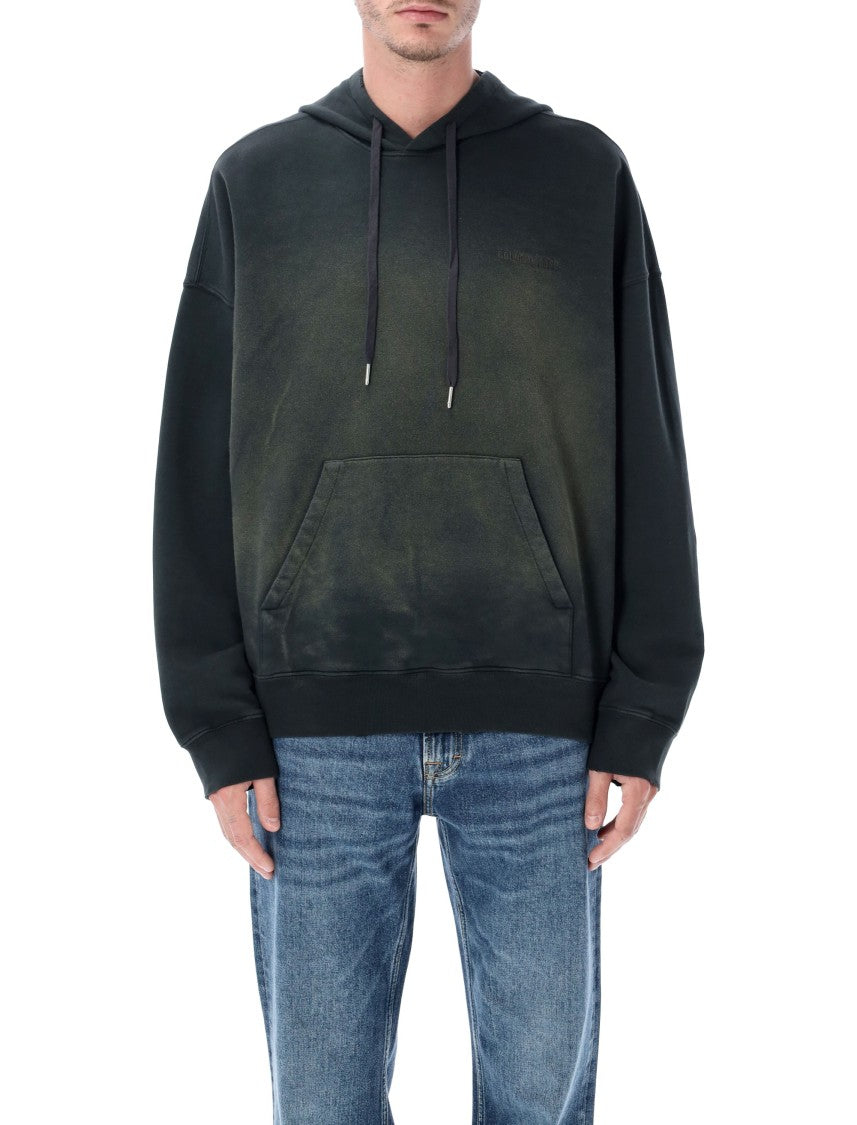 Golden Goose Black Bleached Wash Cotton Hoodie