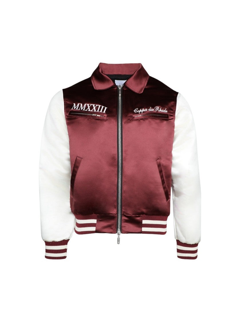 Rhude Satin Varsity Jacket