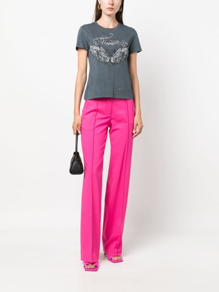 Blumarine Washed Cotton T-Shirt