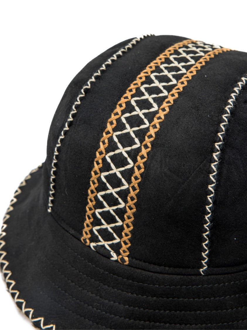 Ugg Atherson Embroidered Sheepskin Bucket Hat