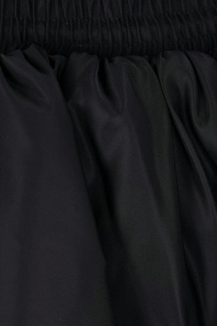 Cecilie Bahnsen Voluminous Black Mini Skirt With Gathered Waistband