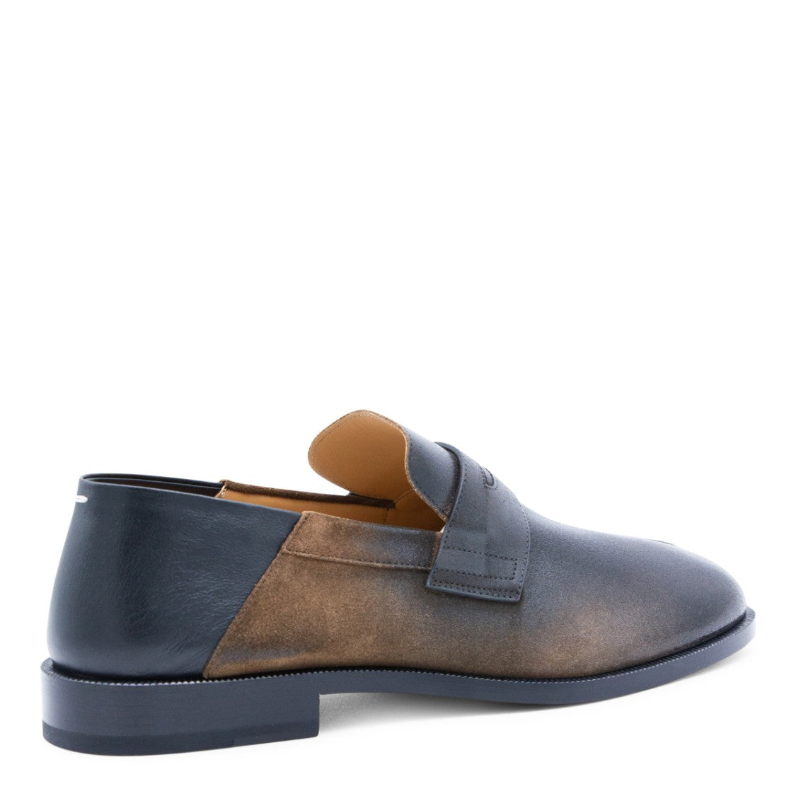Maison Margiela Split-Toe Flat Shoes With Penny Loafer Strap