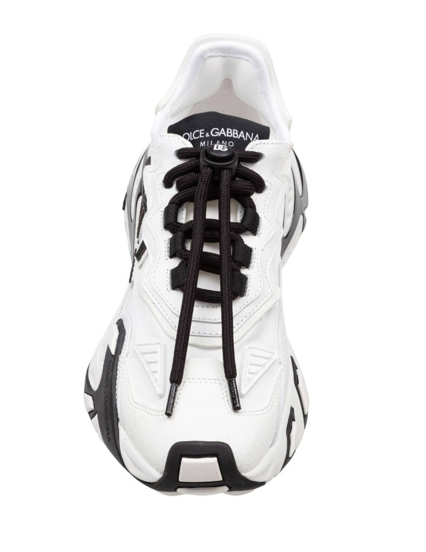 Dolce & Gabbana Day Faster Viscose And Leather Sneakers