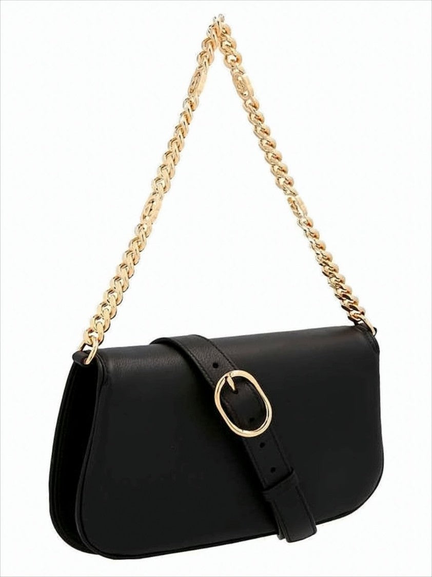 Gucci Rectangular Black Leather Crossbody Bag