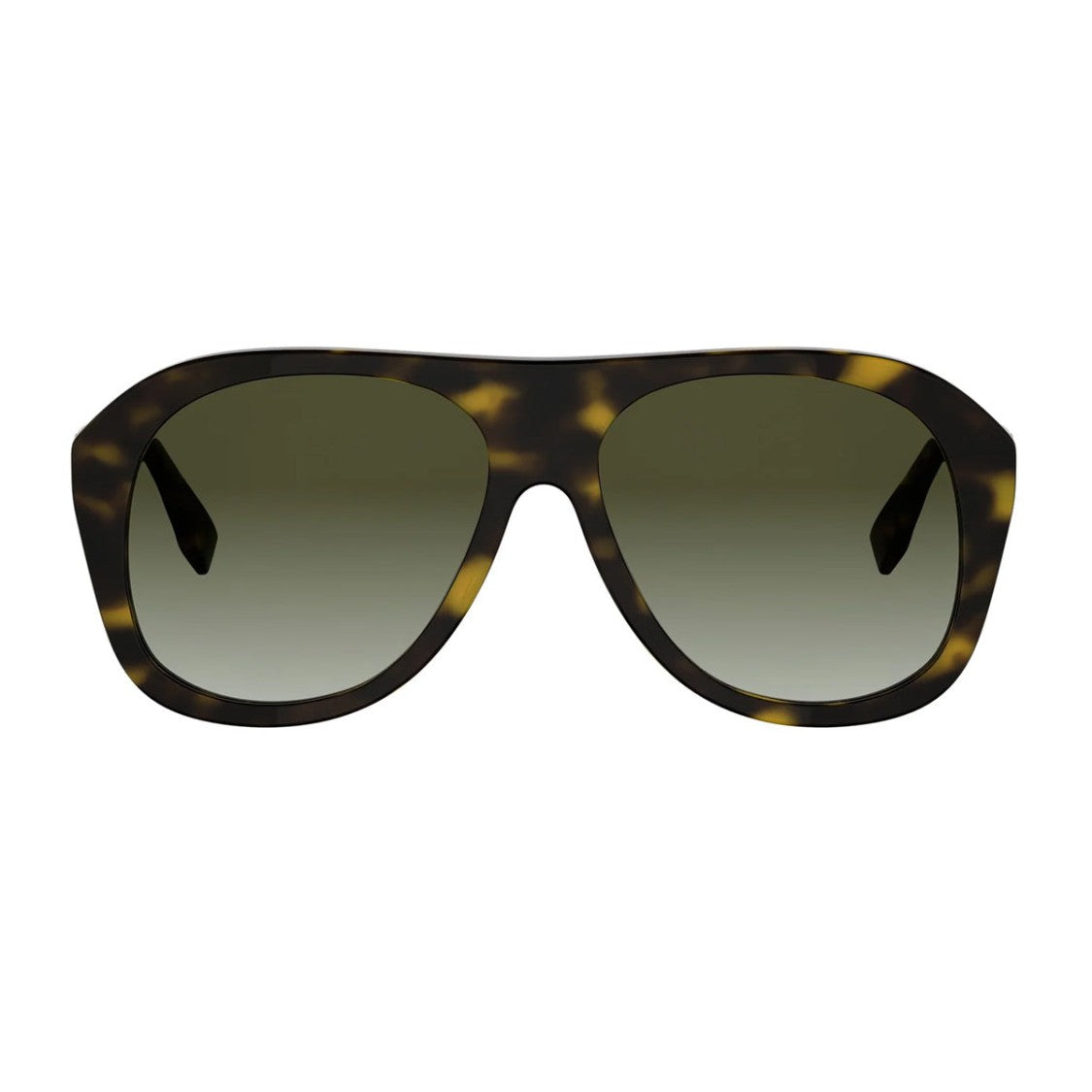 Fendi Oversized Aviator Sunglasses With Gradient Lenses And Structured Frame