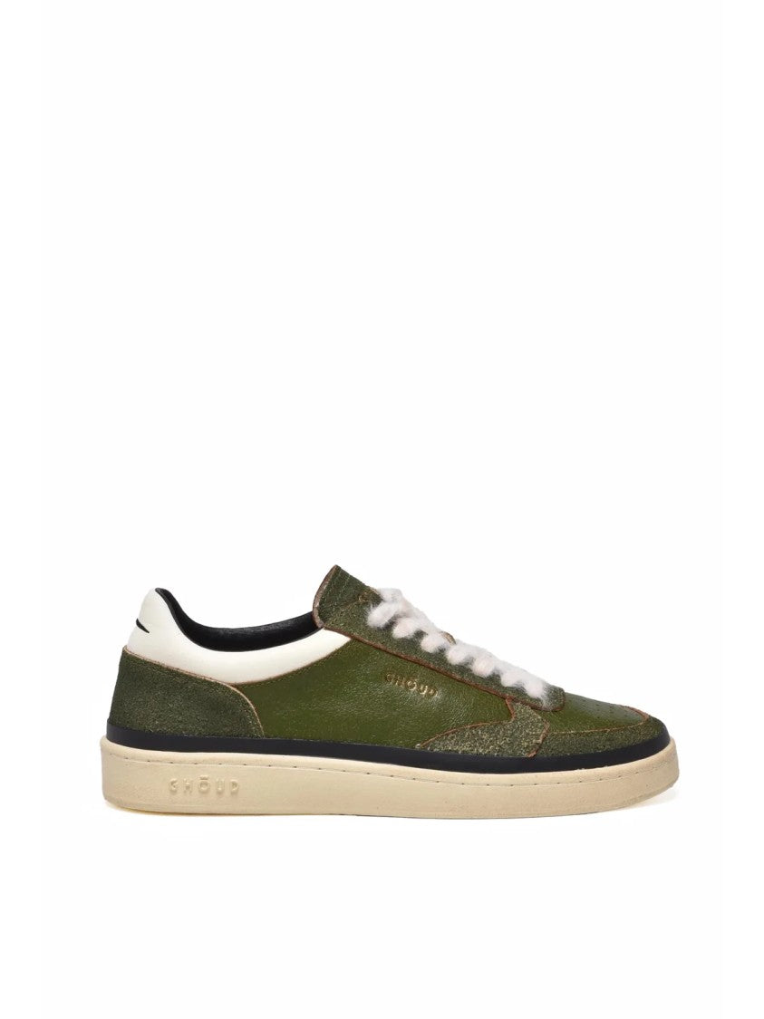 Ghoud Green Suede Breathable Sneakers
