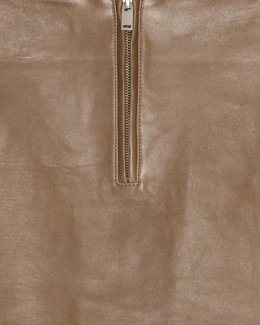 Remain Leather Mini Skirt - Brown