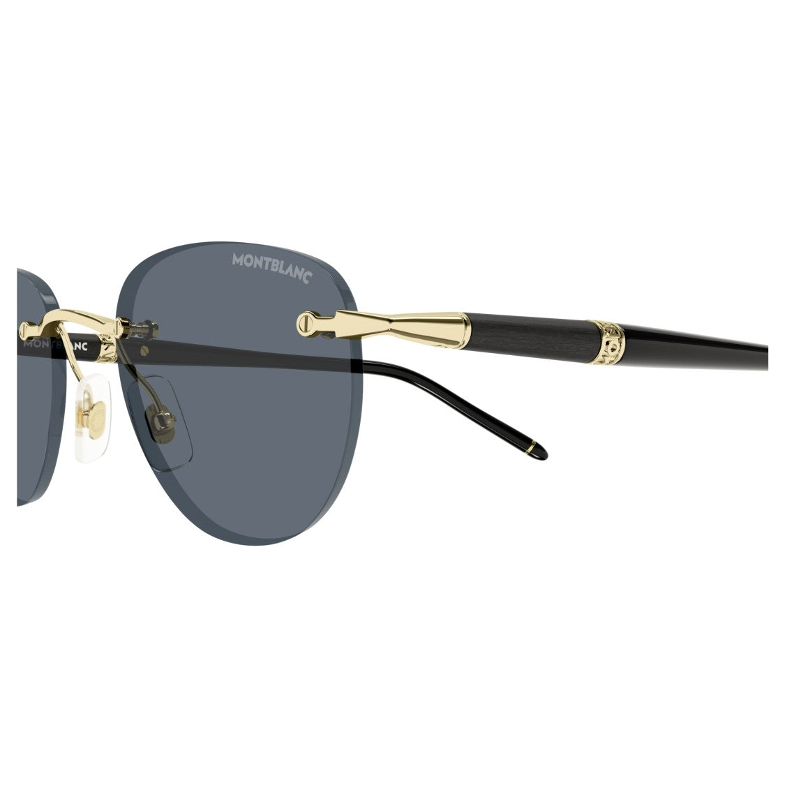 Montblanc Mb0412s Rimless Cat-Eye Sunglasses With Gold-Tone Accents