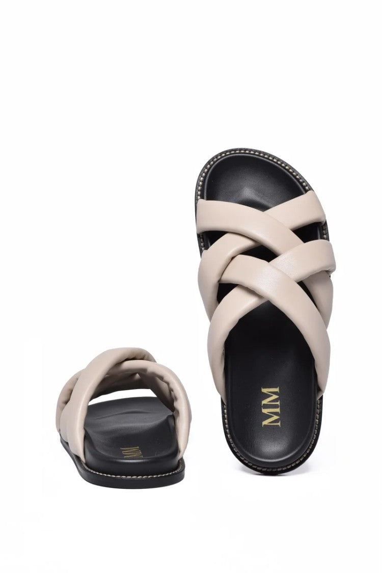 Mm By Max Mara Padded Crisscross Slides