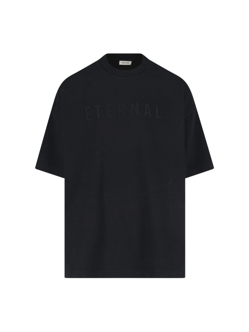 Fear Of God Black Relaxed Fit T-Shirt