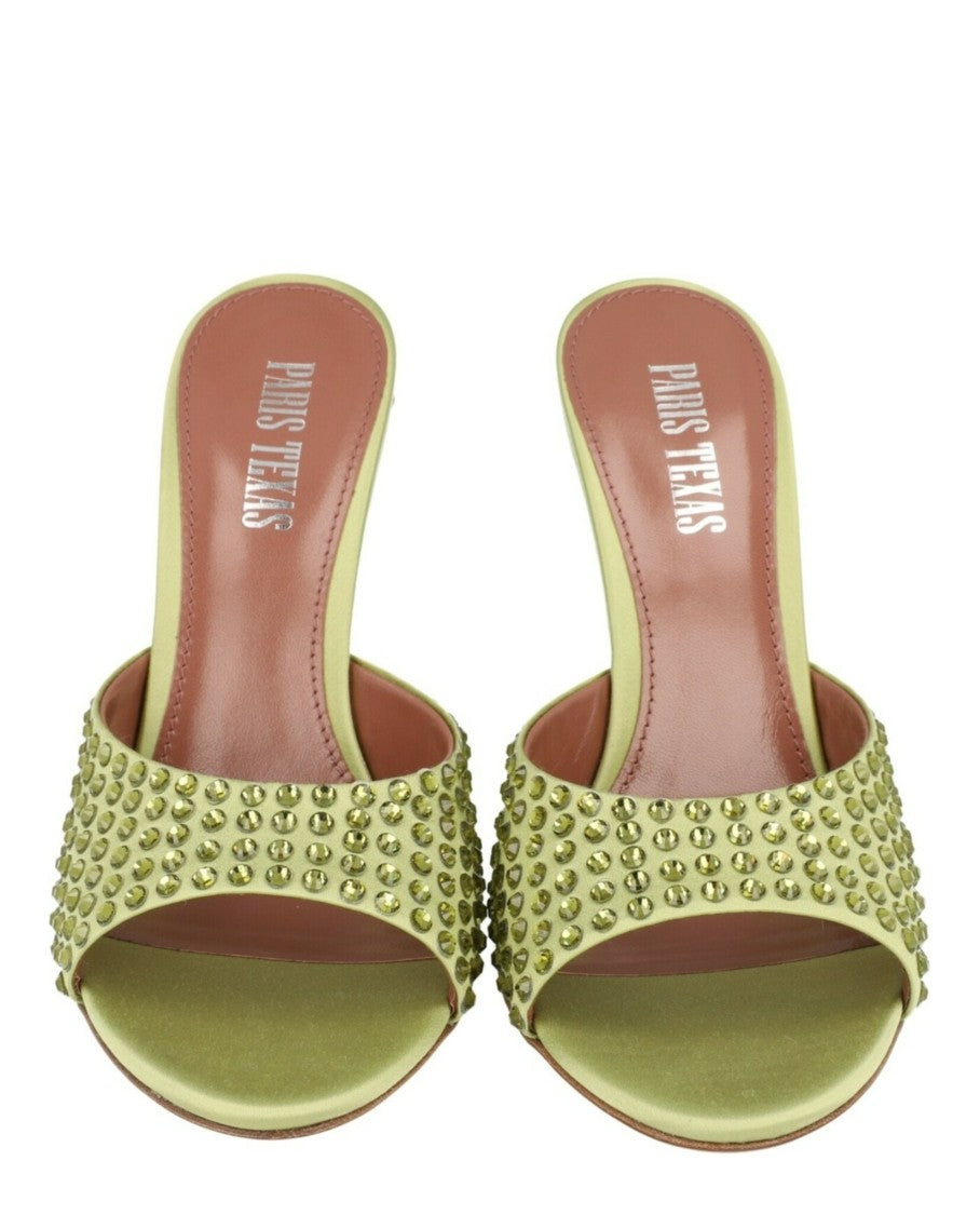 Paris Texas Nina Python Print Mules