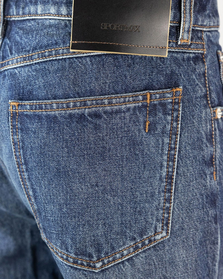 Sportmax Tasso Low-Rise 5-Pocket Jeans