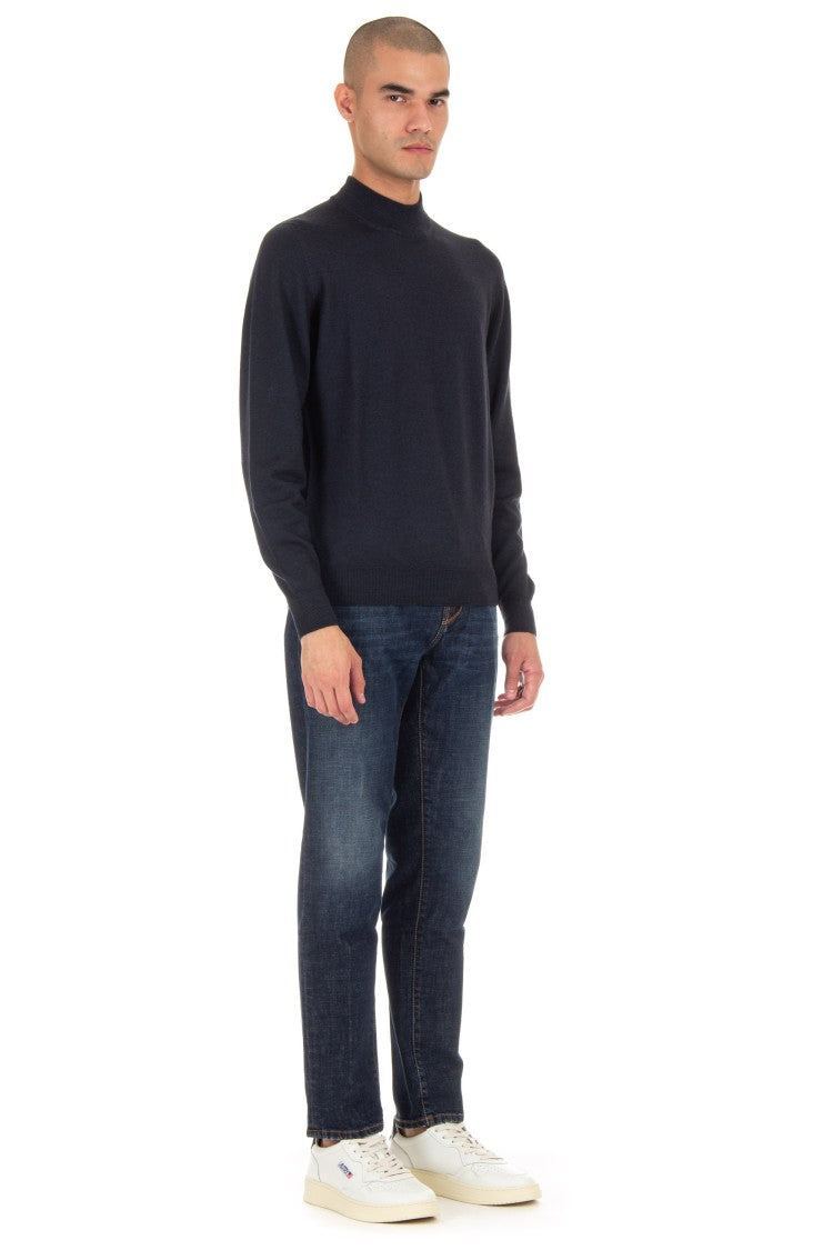 Drumohr Frosted Wool Turtleneck Sweater