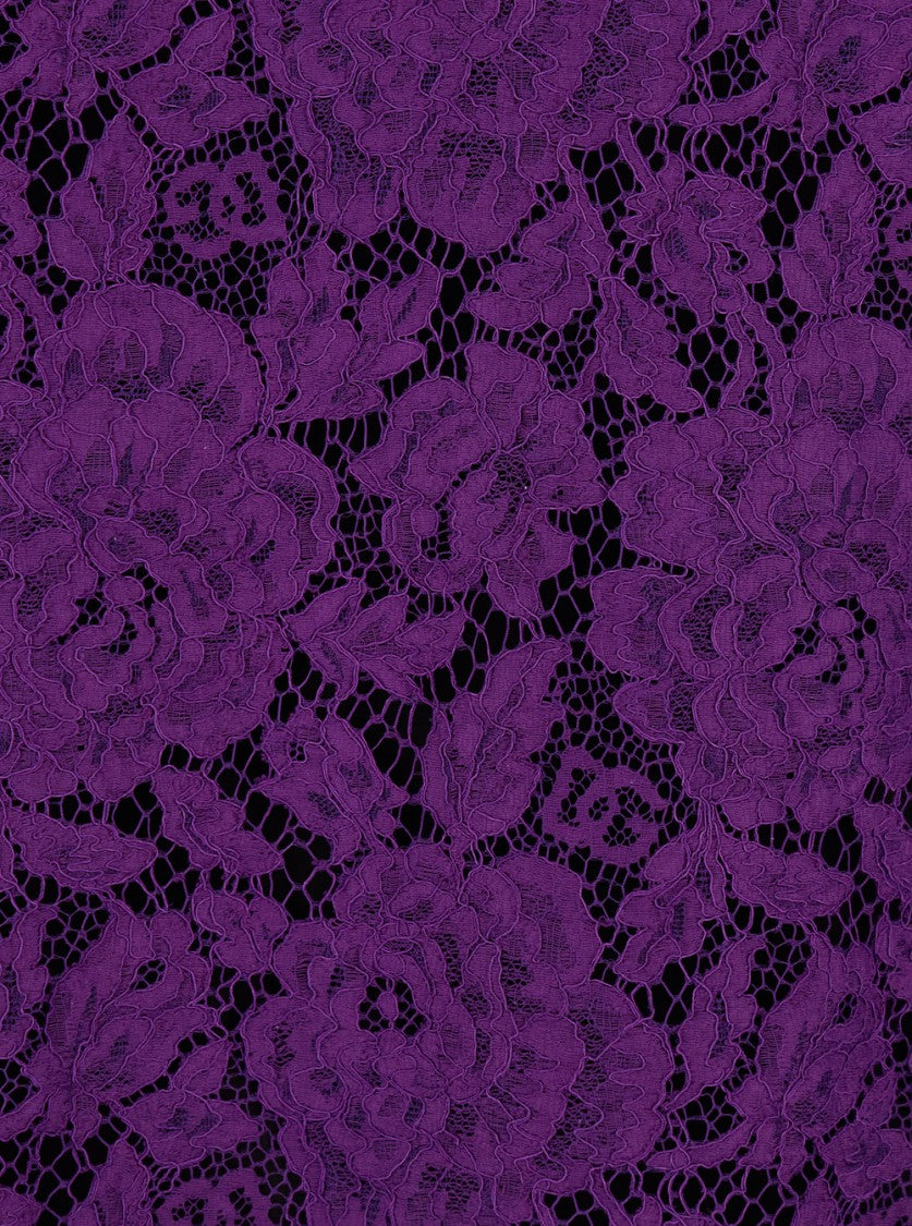Dolce & Gabbana Violet Dress With Round Neck