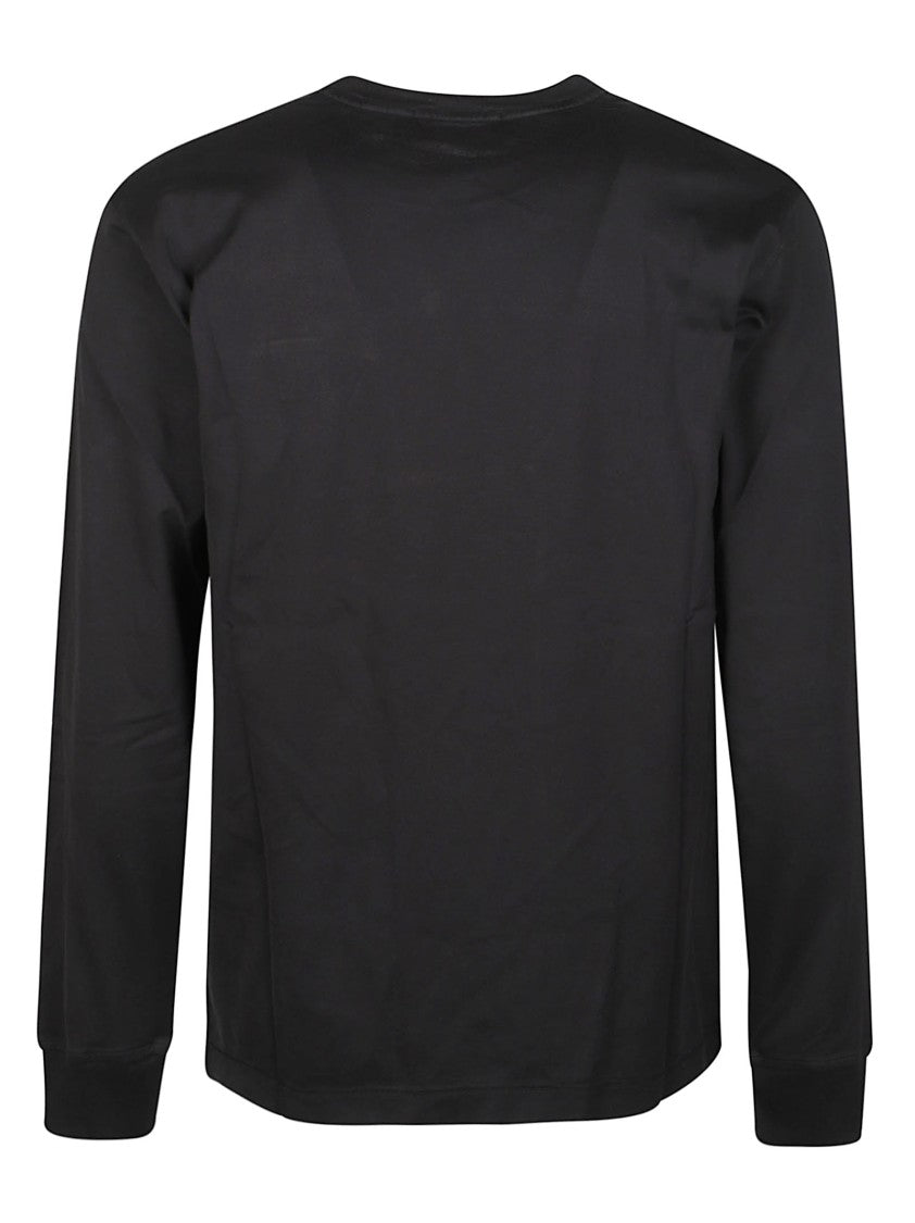 Stone Island Long Sleeve Ribbed-Cuff Cotton T-Shirt