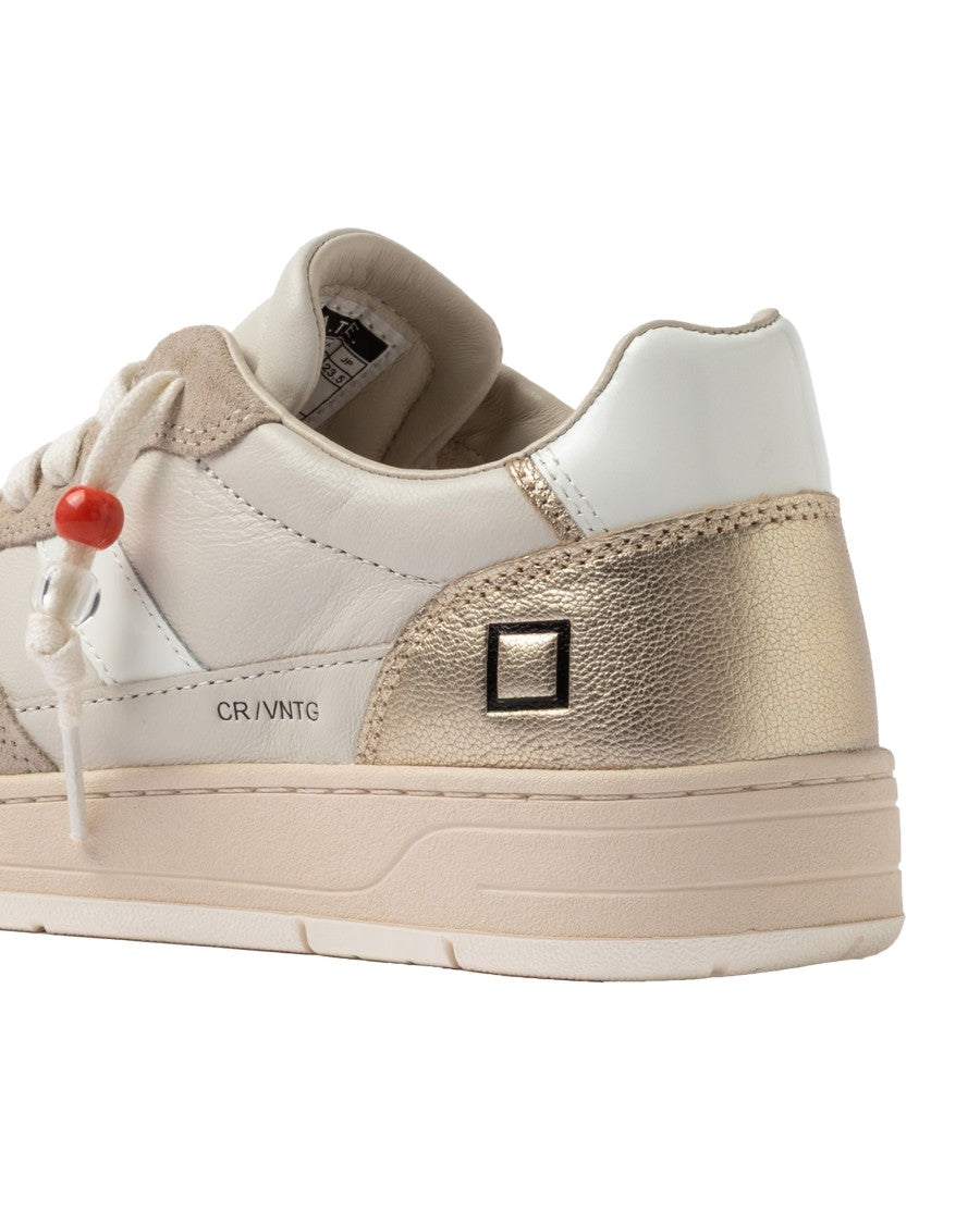 D.A.T.E Court Sneakers 2.0 Vintage Calf Ivory
