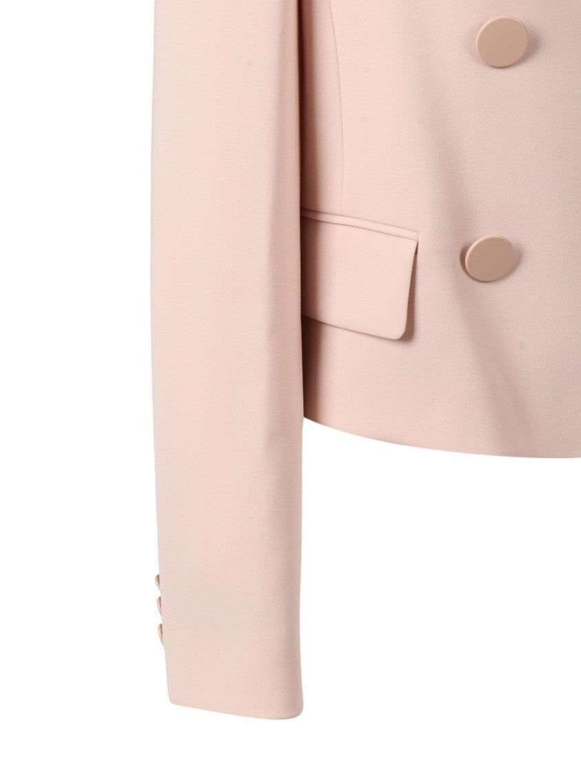 Max Mara Tailored Pink Jacket With Structured Shoulders