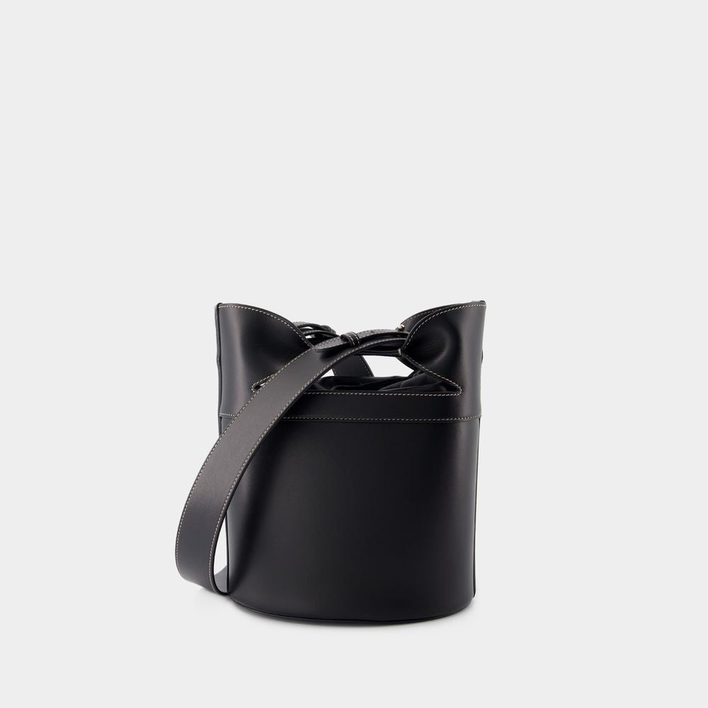 Alexander Mcqueen The Bucket Bow Crossbody - Leather - Black
