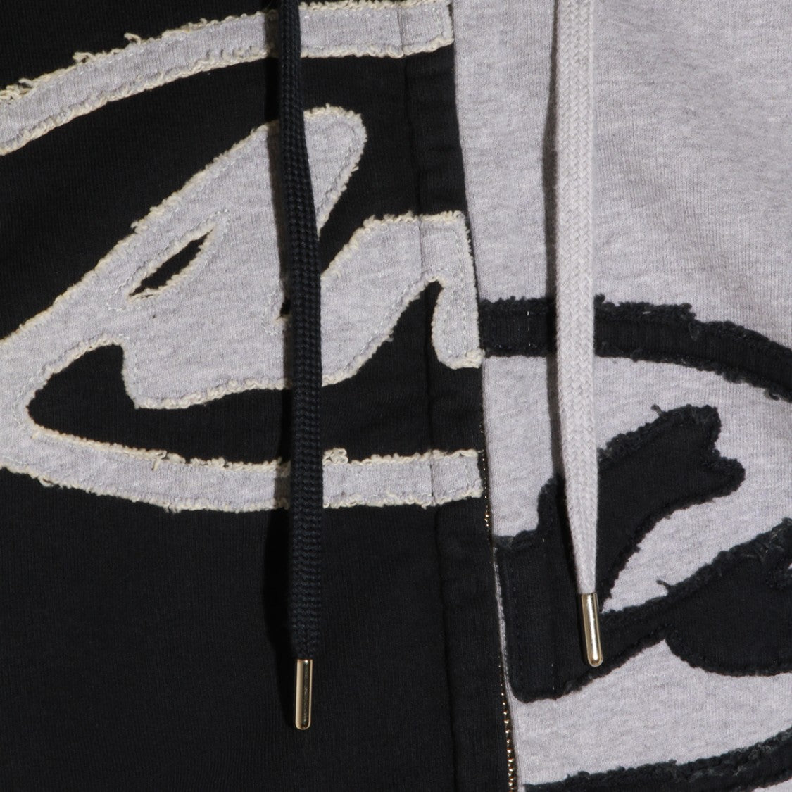 Arte Antwerp Split Color Design Hoodie With Textured Logo