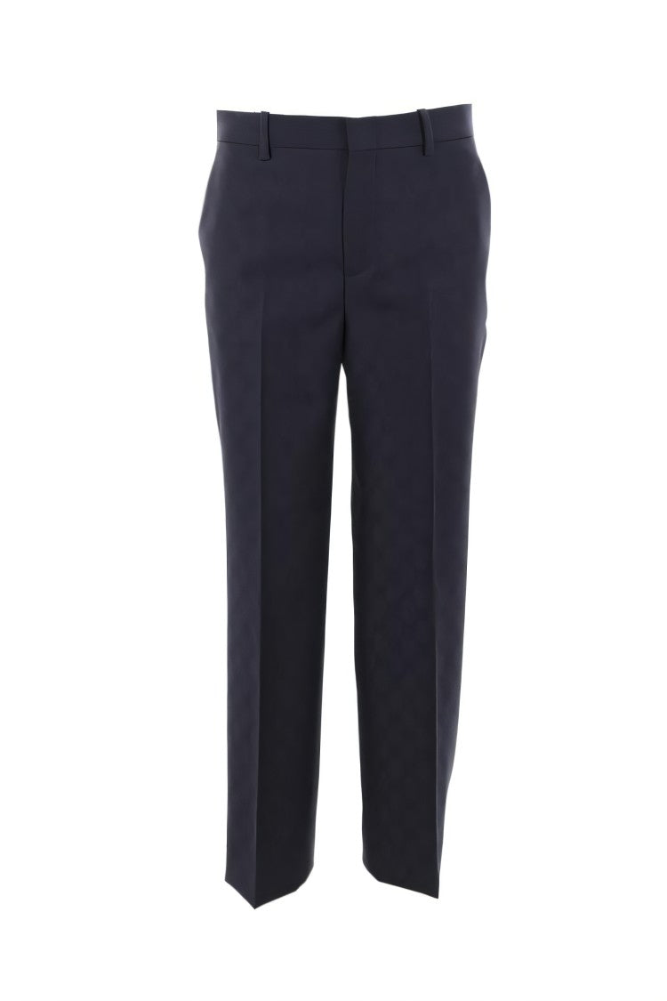 Gucci Tailored Blue Wool Straight Pants