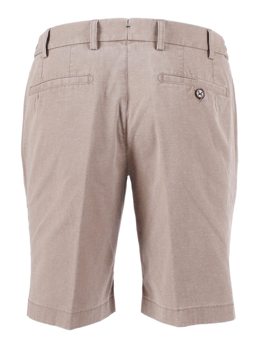 Berwich Beige Classic Tailored Shorts