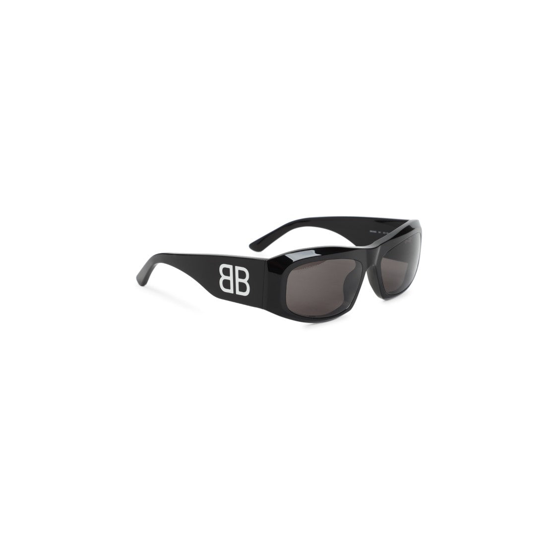 Balenciaga Oversized Black Acetate Sunglasses With Distinctive Logo