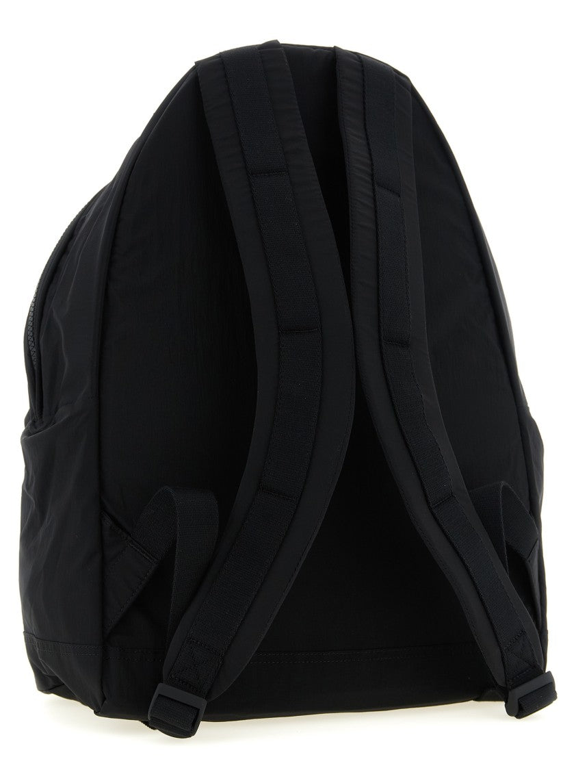 Stone Island Wrinkled-Effect Nylon Metal Backpack With Logo Patch