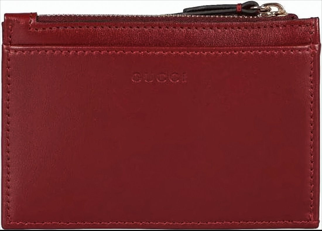 Gucci Compact Chevron Quilted Leather Keyring Wallet