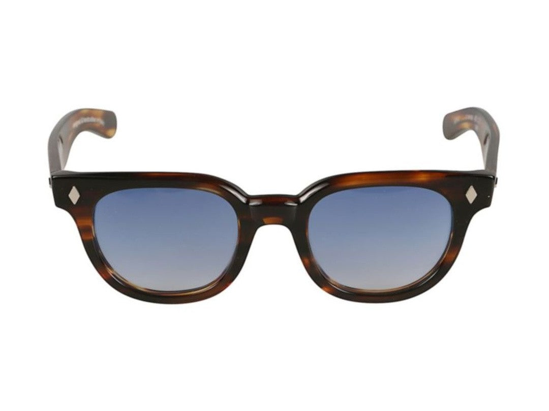 Kador Orbit Gradient Blue Round Tortoiseshell Sunglasses