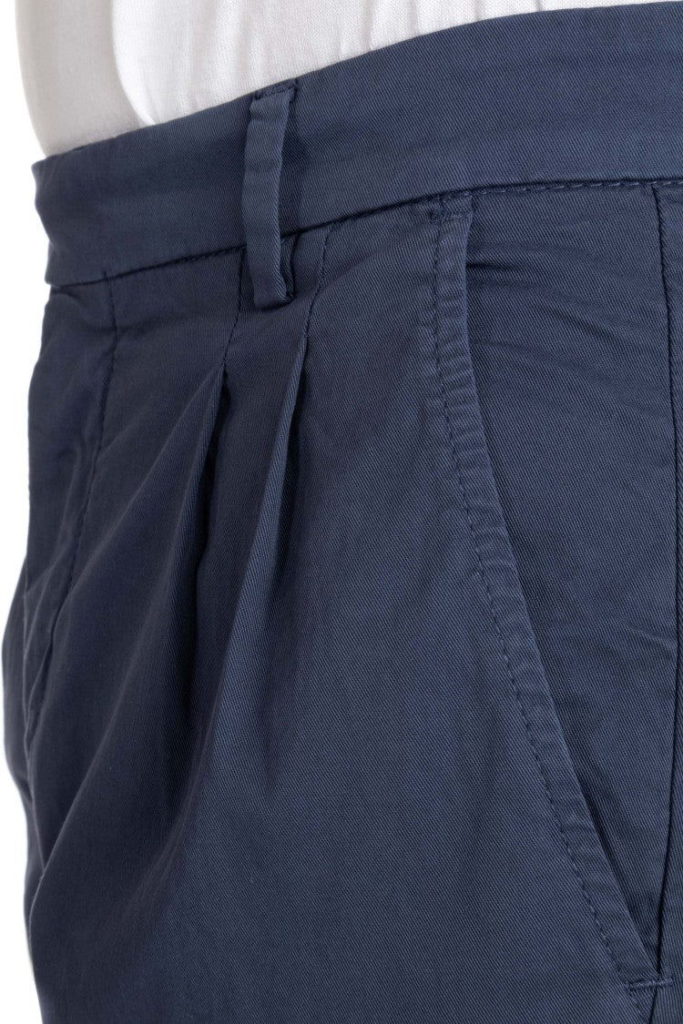 Eleventy Light Cotton Trousers With Waist Adjustments