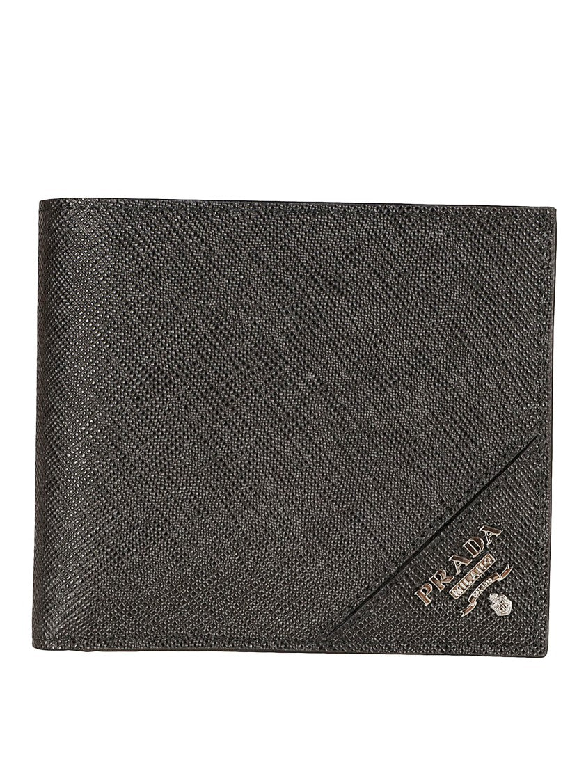 Prada Textured Saffiano Leather Bifold Wallet