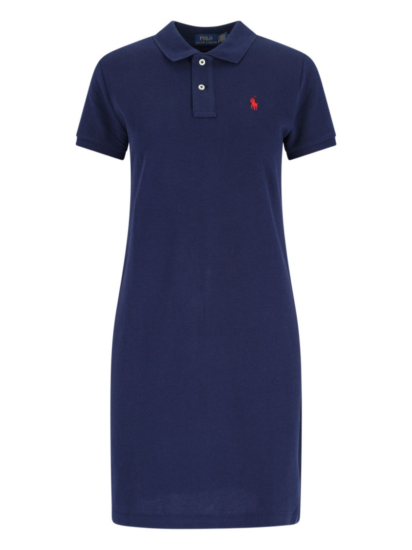 Polo Ralph Lauren Mini Logo Dress Blue