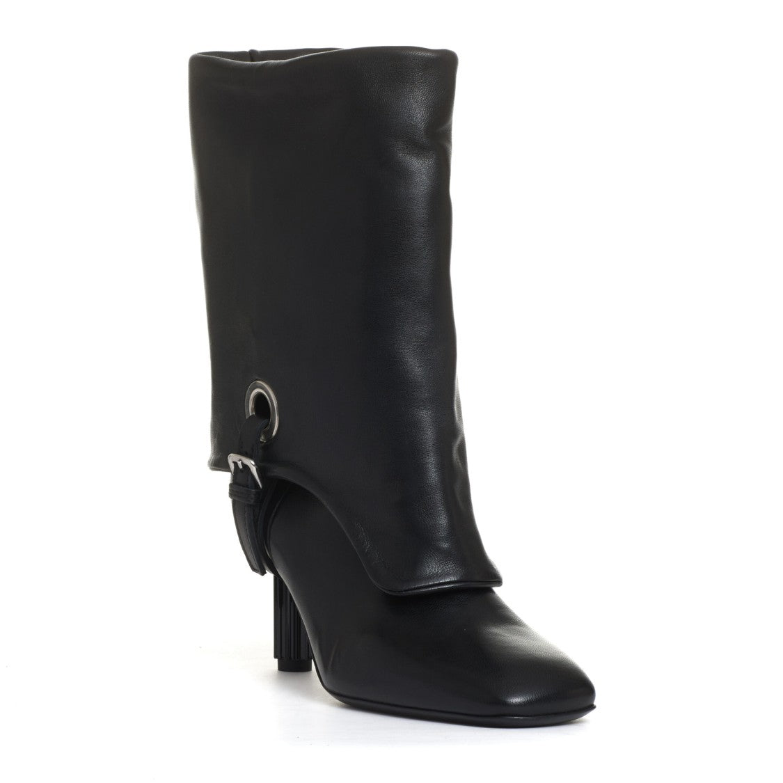 Agl Ankle Boot With Cuff 70mm Heel Black