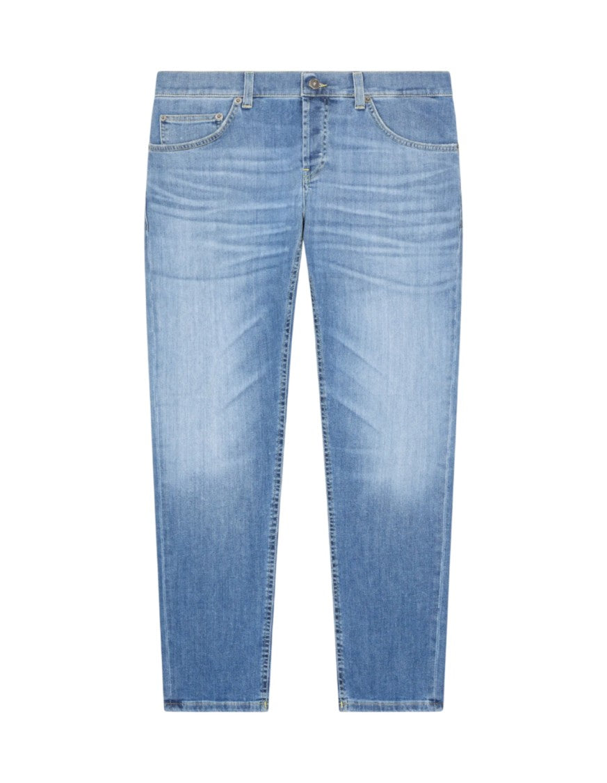 Dondup Light Blue Straight-Fit Jeans
