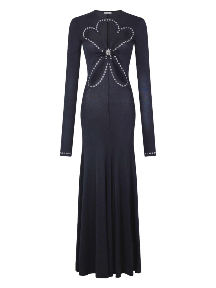 Rabanne Second-Skin Black Dress With Bold Cut-Outs