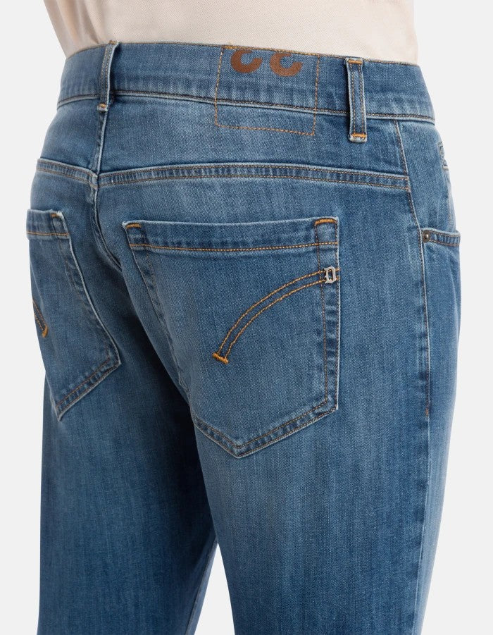 Dondup Classic Slim-Fit Jeans With Subtle Whiskering