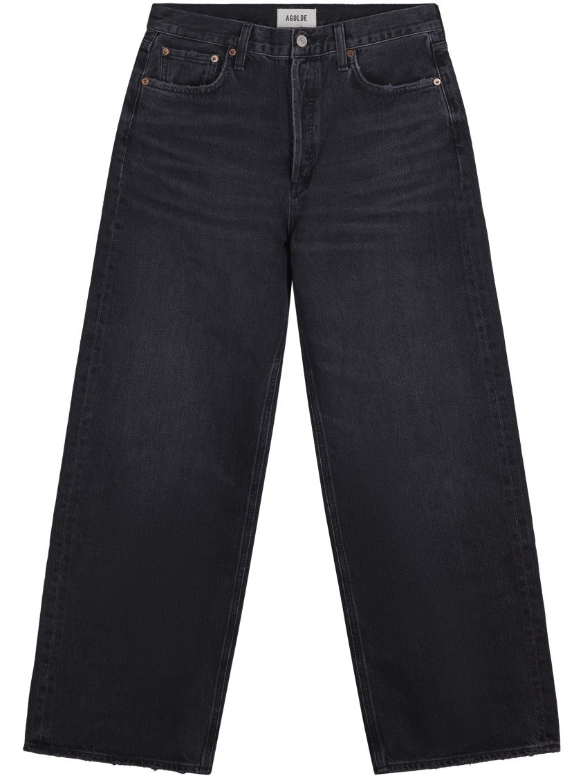 Agolde Low Slung Baggy Jeans With Five-Pocket Design