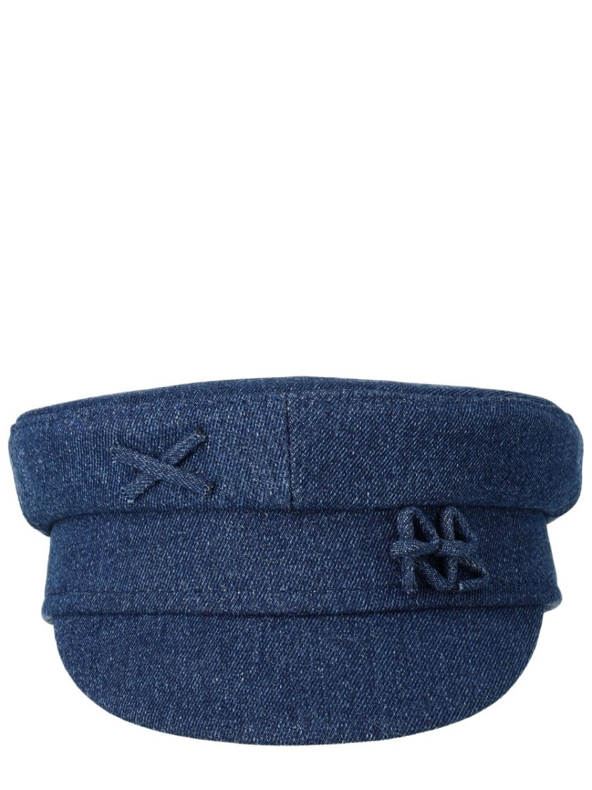 Ruslan Baginskiy Neutrals Baker Boy Denim Crown Hat