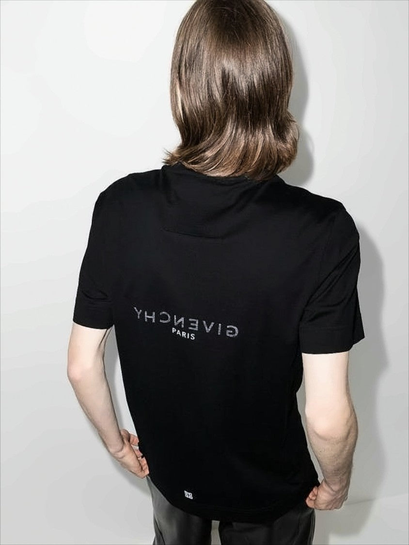 Givenchy Relaxed Black Cotton Crew Neck T-Shirt With Logo