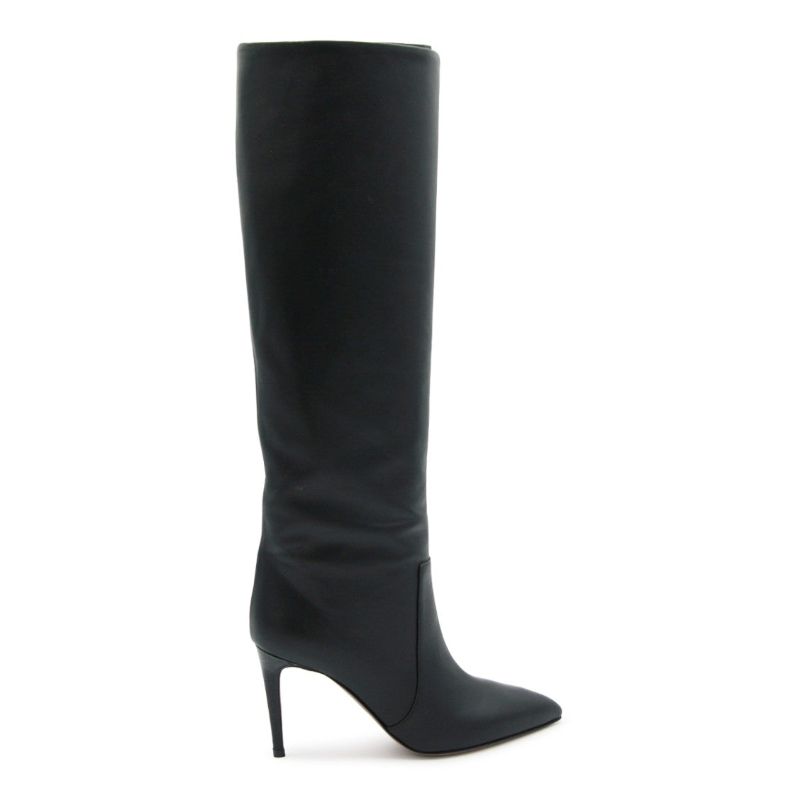 Paris Texas Black Leather Stiletto High Heel Boots
