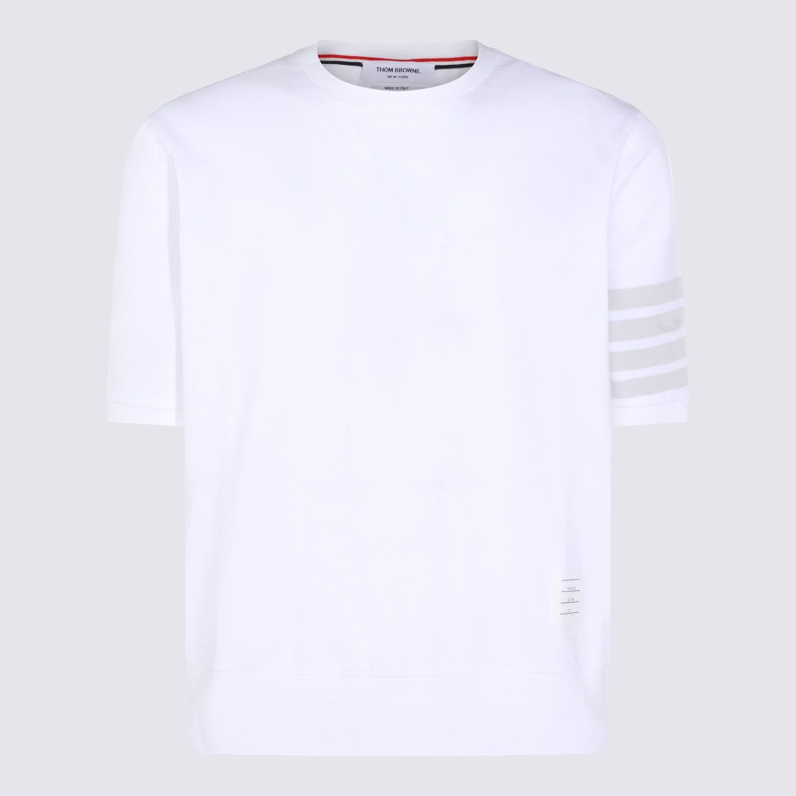 Thom Browne Classic White Four Band T-Shirt