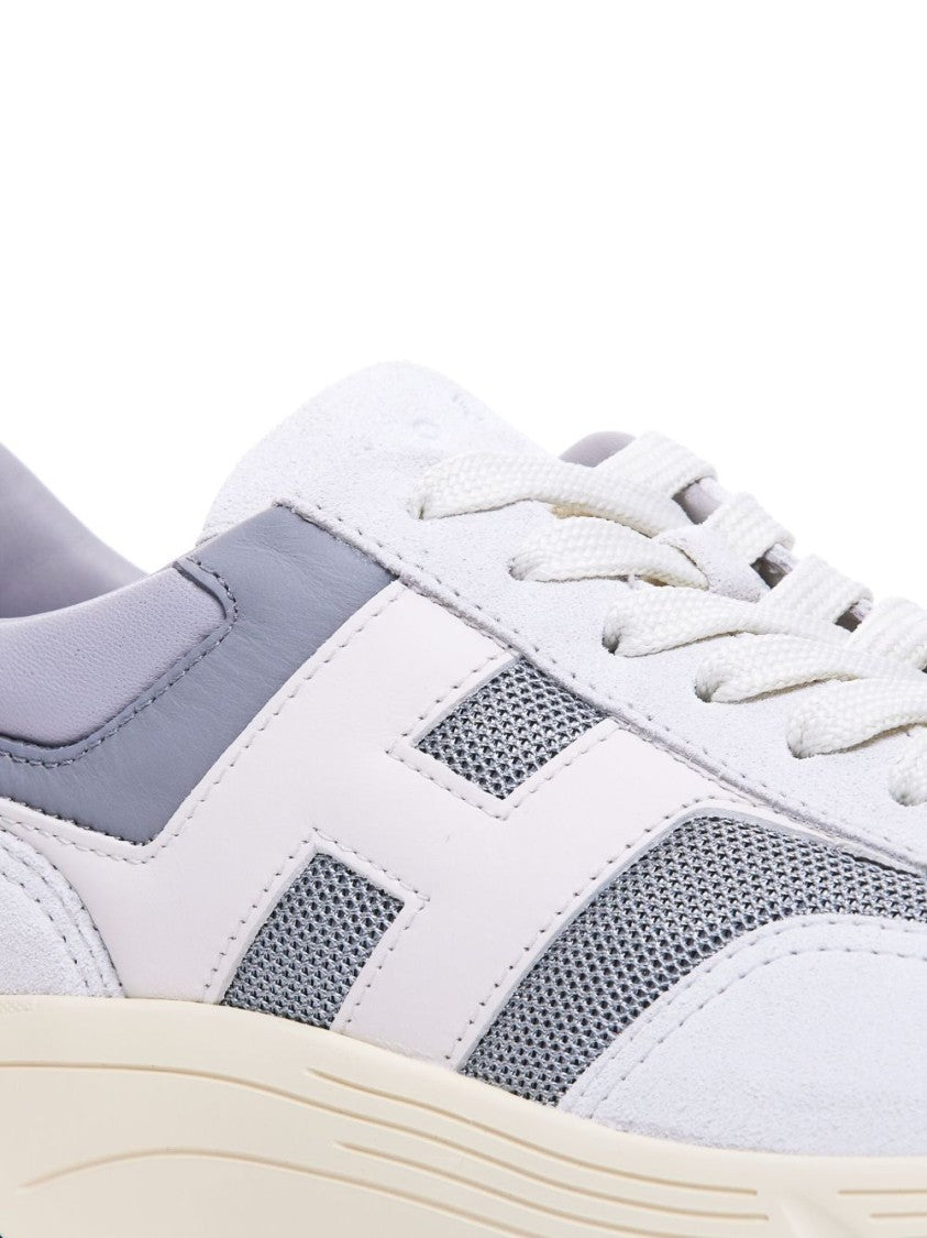 Hogan Chunky Rubber Sole Sneakers With Padded Ankle