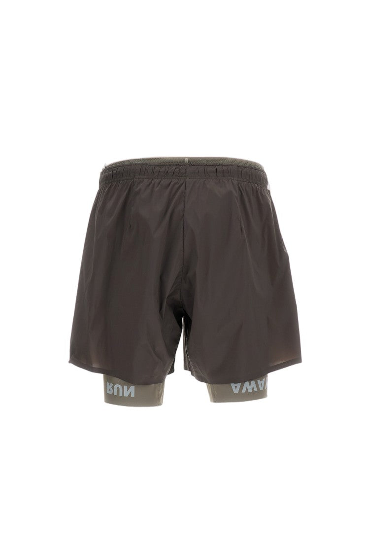 Satisfy Brown Techsilk Running Performance Shorts