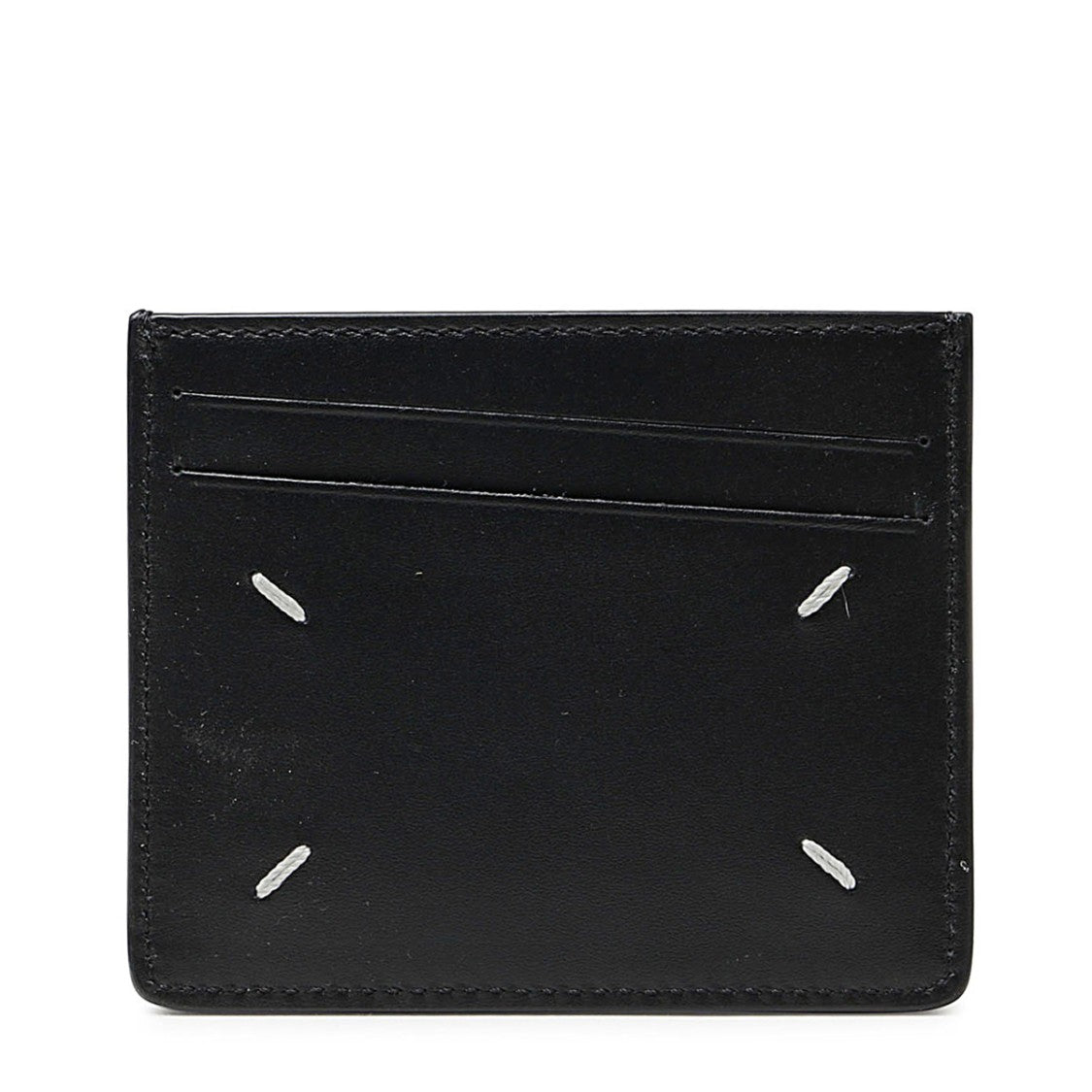 Maison Margiela Black Pebbled Leather Cardholder