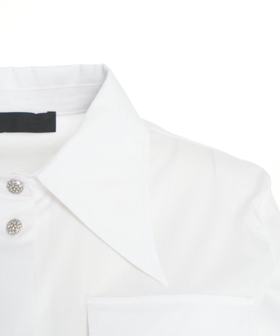 Liu Jo White Shirt With Decorative Button Closures