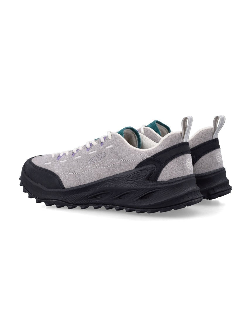 Keen Grey Jasper Zionic Suede Low-Profile Sneakers