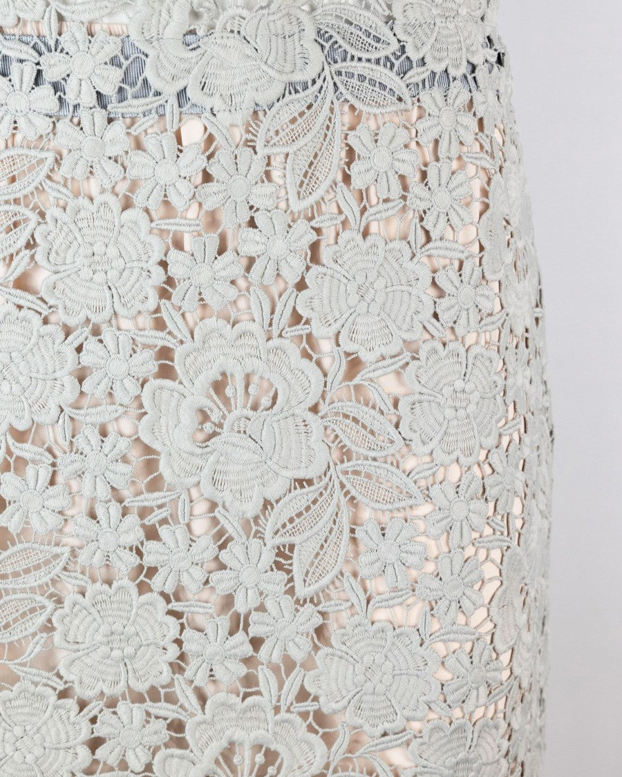 P.A.R.O.S.H. Peony Ecru Lace Skirt