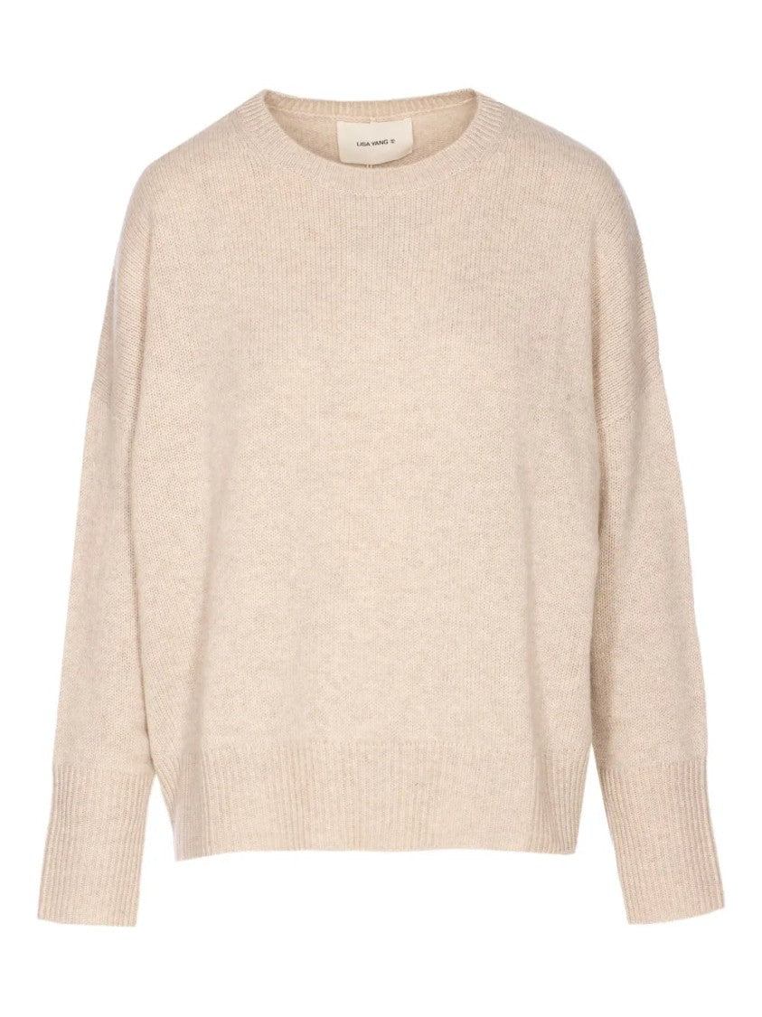 Lisa Yang Crew-Neck Cashmere Sweater