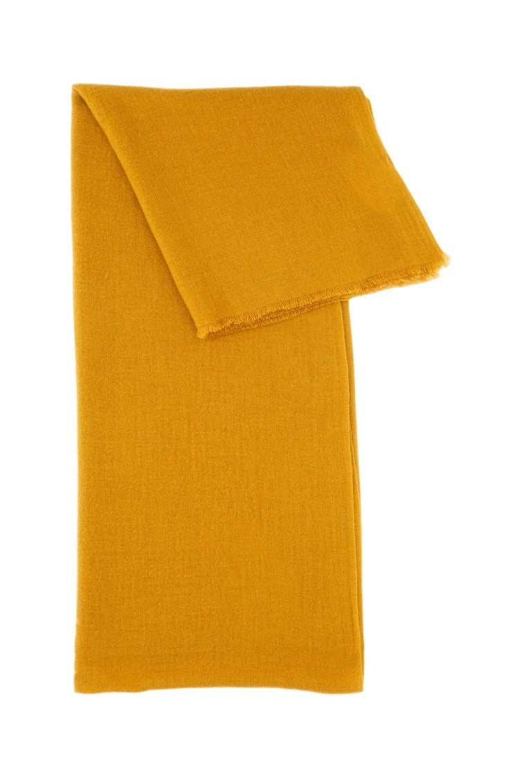 19Andreas47 Rectangular Cashmere Scarf With Raw Cut Edge